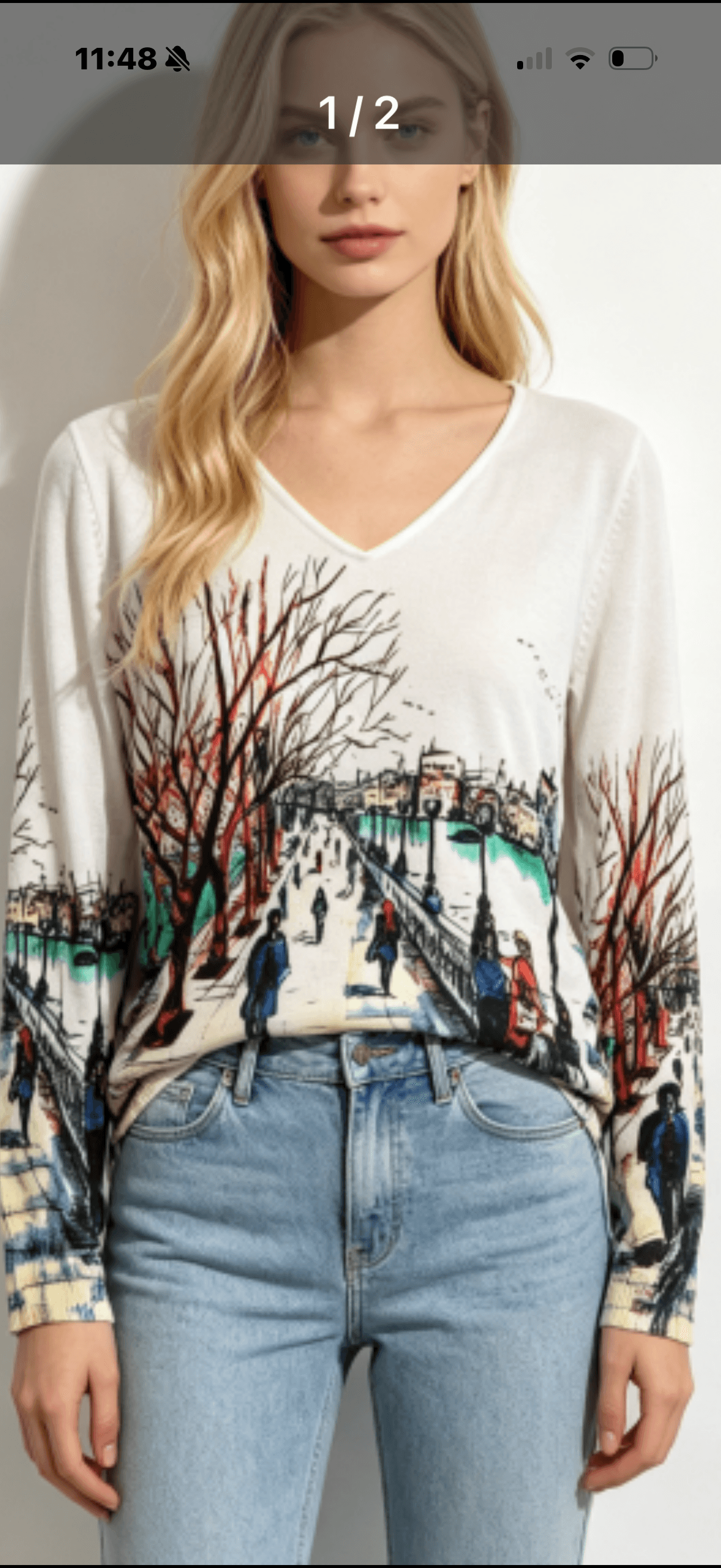 Pull Blanc « Promenades »